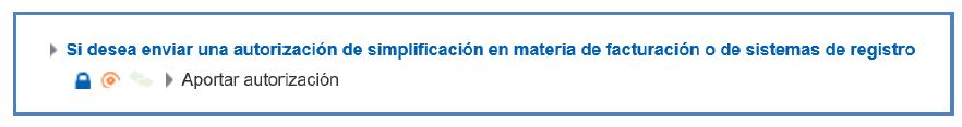 Enlace SII para aportar autorización