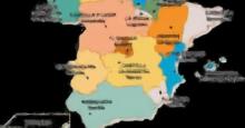 Mapa de las Comunidades Autónomas de España