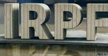 Logo con la palabra IRPF