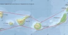 Mapa de las Islas canarias