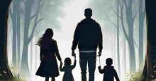 Pareja con dos hijos