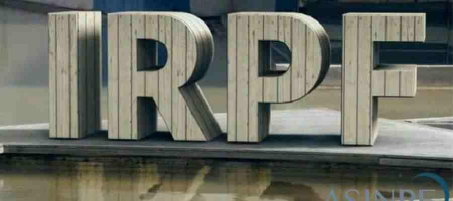 Logo con la palabra IRPF