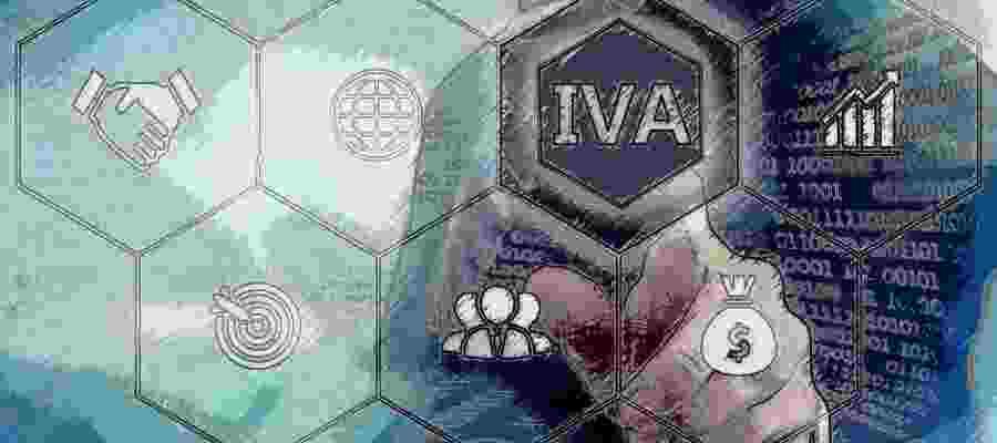 Logo del IVA en forma de Panal de Abejas