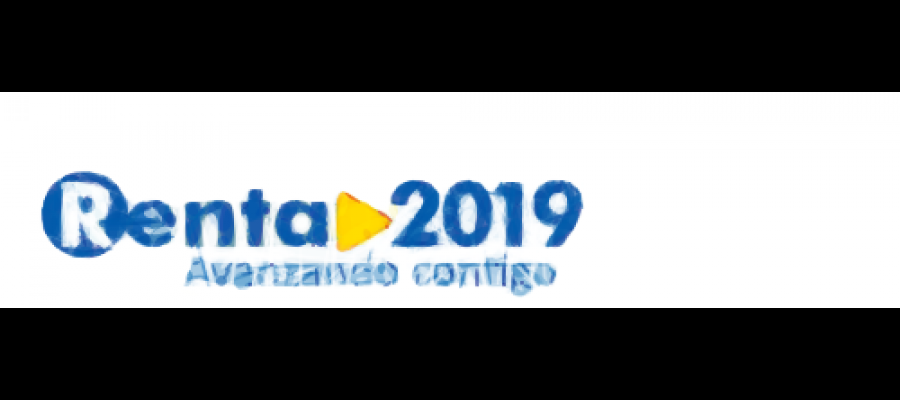 Logo de la campaña de la renta 2019