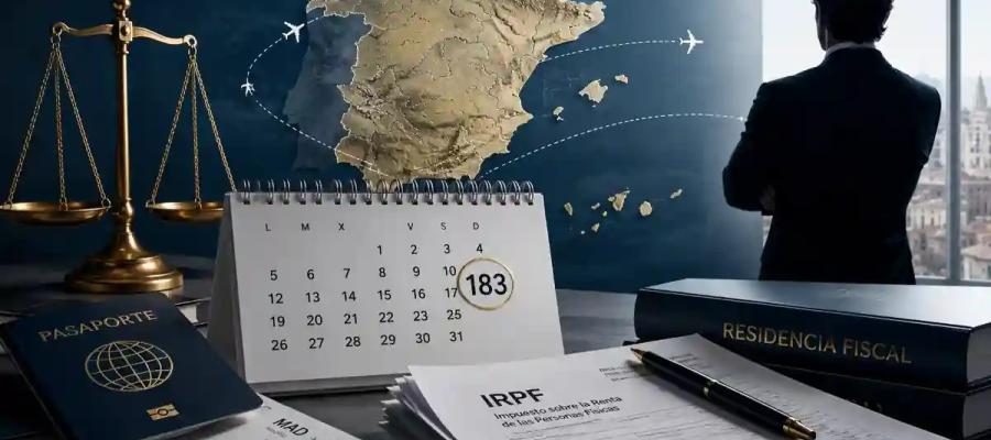 Imagen de la residencia fiscal en España
